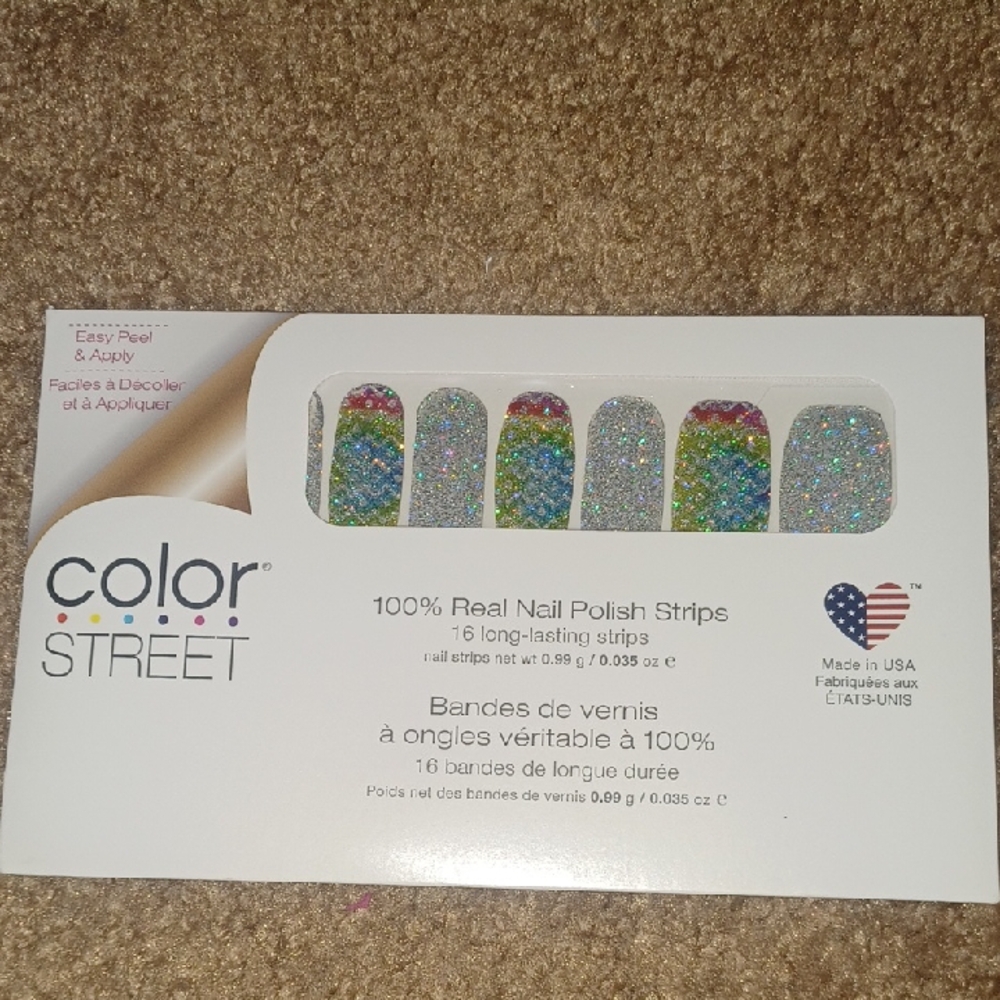 Color Street Sparkling Rainbow Nail Strips